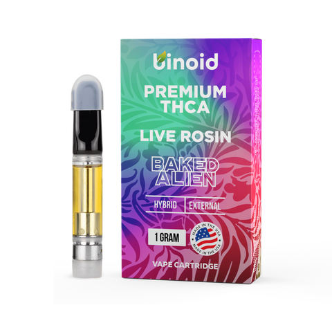 BINOID: PREMIUM THCA LIVE ROSIN CARTRIDGE - 1G