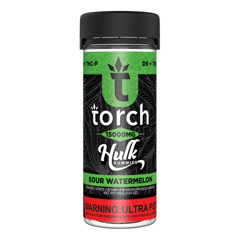 TORCH: LIVE RESIN DELTA-9 THC + THCP HULK GUMMIES - 15,000MG