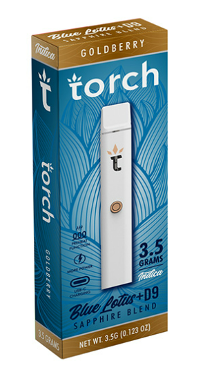 TORCH: SAPPHIRE D9 THC + BLUE LOTUS BLEND DISPOSABLE - 3.5G