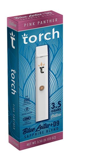 TORCH: SAPPHIRE D9 THC + BLUE LOTUS BLEND DISPOSABLE - 3.5G