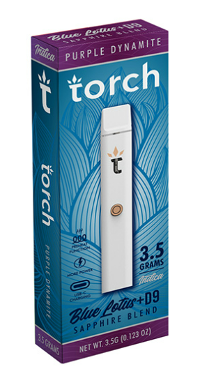 TORCH: SAPPHIRE D9 THC + BLUE LOTUS BLEND DISPOSABLE - 3.5G