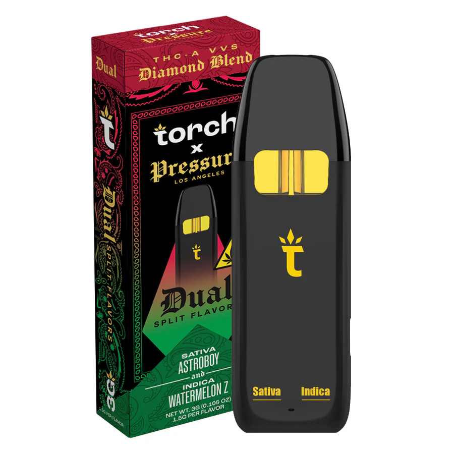 TORCH X PRESSURE: DUAL SPLIT FLAVOR DISPOSABLE - 3G  DR.SMOKE