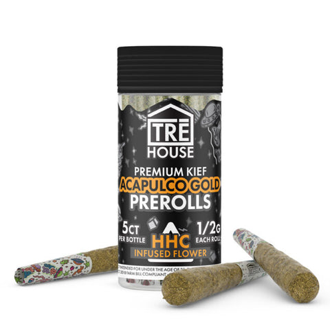 TRE HOUSE: ACAPULCO GOLD KIEF PREROLLS - 5CT