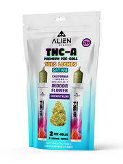 ALIEN EXOTICS: KNOCKOUT BLEND THCA PRE-ROLLS - 2CT