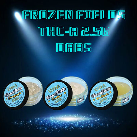 FROZEN FIELDS: THCA BADDER - SOUR DIESEL -  2.5G