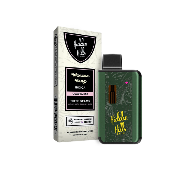 HIDDEN HILLS: THE QUADRA BAR DISPOSABLE - 3G