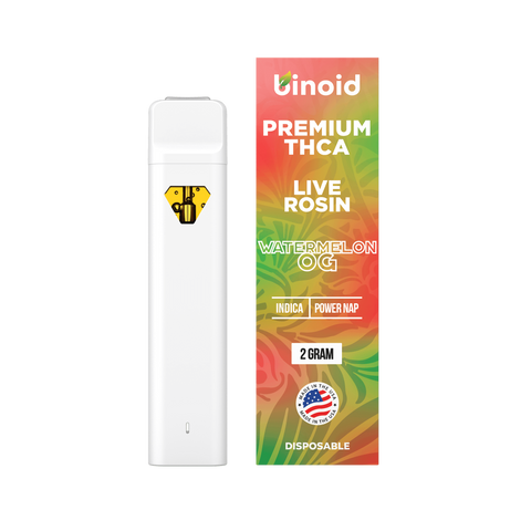 BINOID: PREMIUM THCA LIVE ROSIN DISPOSABLE - 2G