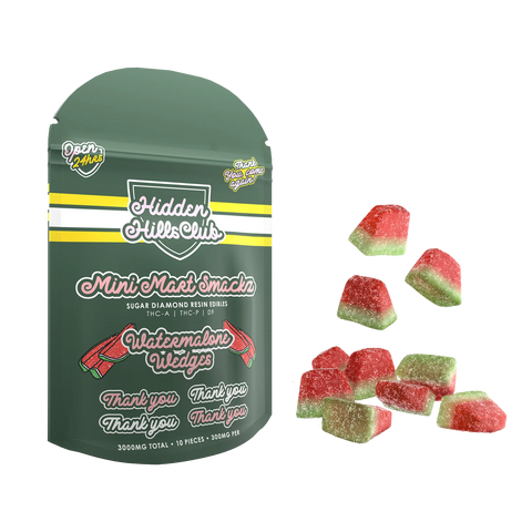 HIDDEN HILLS: WATERMELON WEDGES - MINI MART THC SNACKS - 3000MG