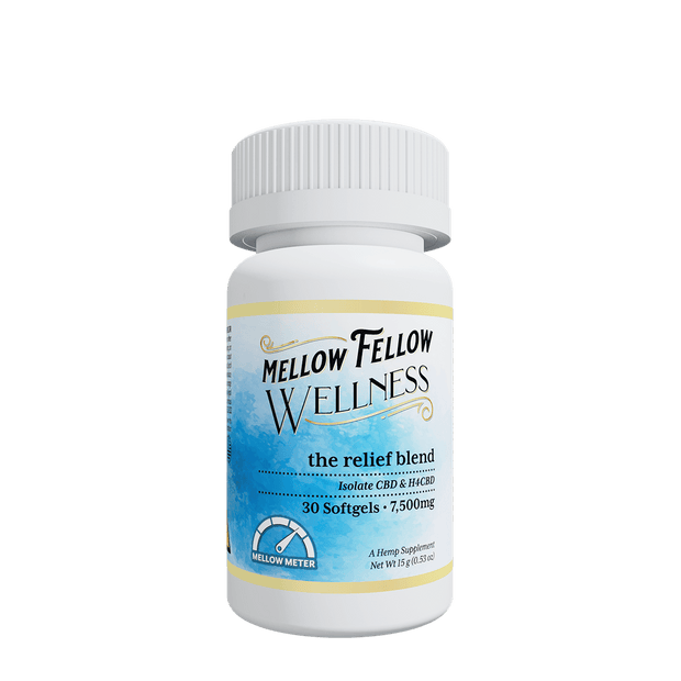 MELLOW FELLOW: RELIEF BLEND WELLNESS SOFTGELS - 10,000MG