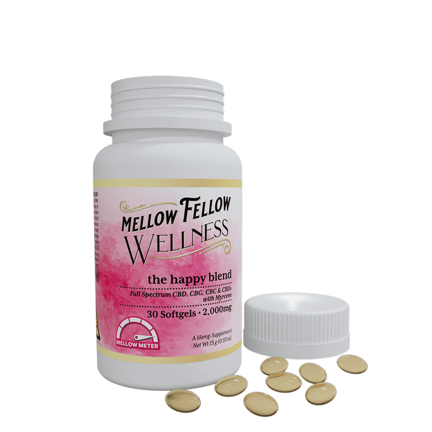 MELLOW FELLOW: ELEVATE BLEND WELLNESS SOFTGELS - 2000MG