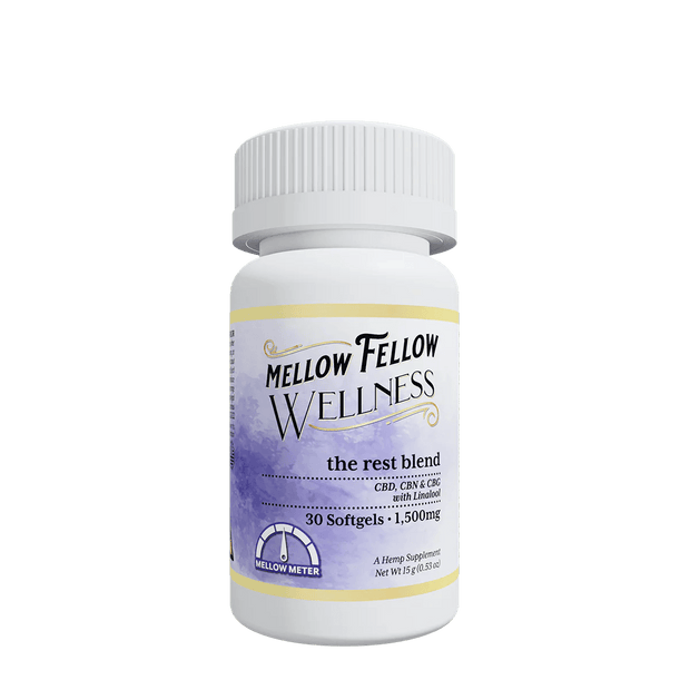 MELLOW FELLOW: REST BLEND WELLNESS SOFTGELS - 1500MG