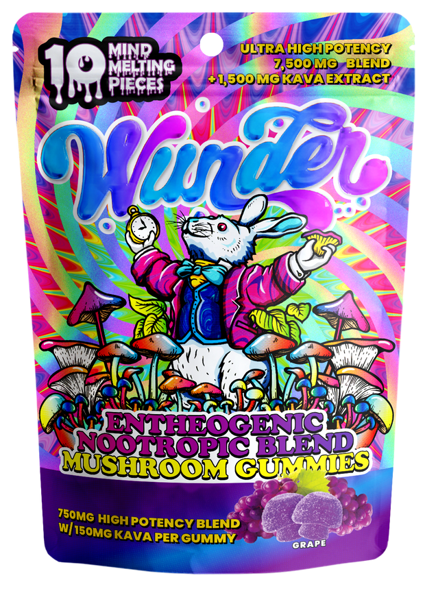 WUNDER: ENTHEOGENIC NOOTROPIC BLEND MAGIC MUSHROOM GUMMIES