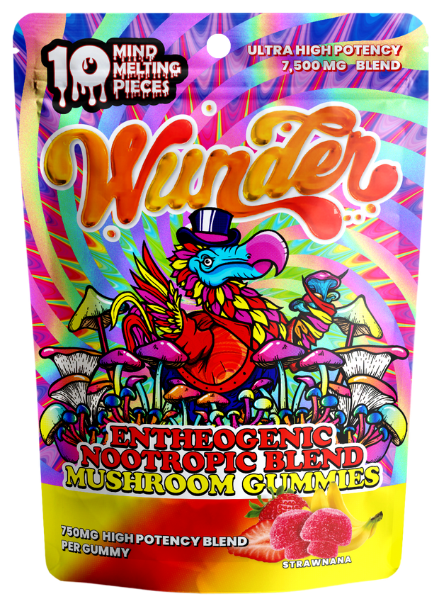 WUNDER: ENTHEOGENIC NOOTROPIC BLEND MAGIC MUSHROOM GUMMIES