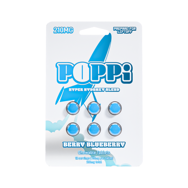 POPPI: HYPER HYDROXY BLEND CHEWABLE TABLETS - 210MG