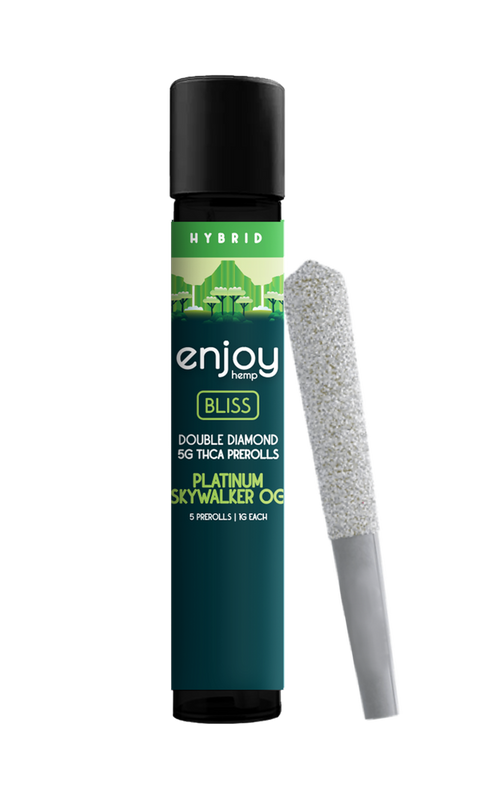 ENJOY: MEGA POTENCY DOUBLE DIAMOND THCA PRE-ROLLS - 5G