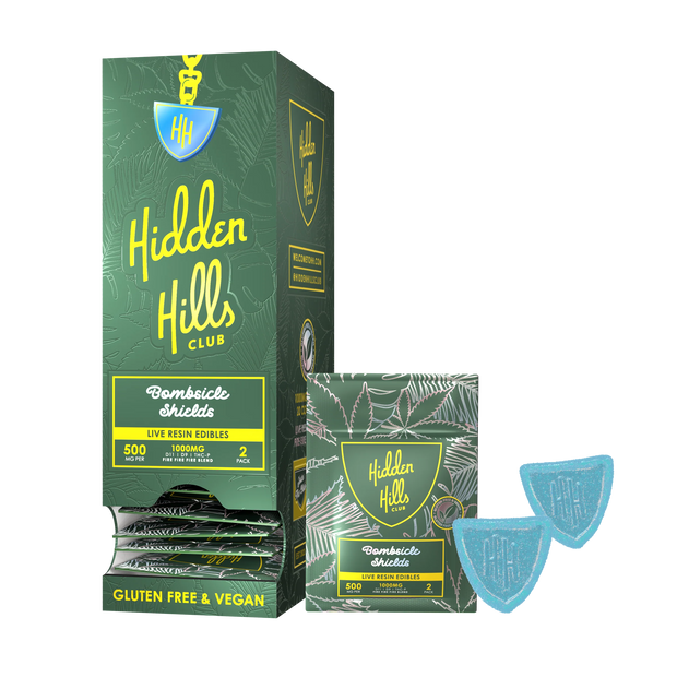 HIDDEN HILLS: LIVE RESIN GUMMY SHIELDS - 500MG