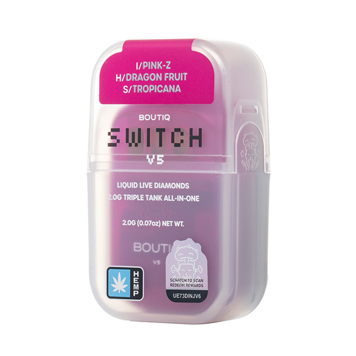 boutiq disposable vape BOUTIQ - SWITCH V5 LIQUID LIVE DIAMONDS TRIPLE TANK DISPOSABLE
