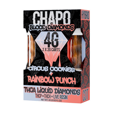 CHAPO: BLOOD DIAMONDS DUO THCA CARTRIDGES - 4G