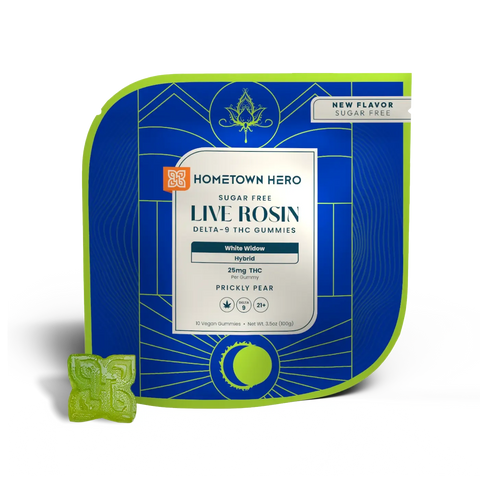 HOMETOWN HERO: LIVE ROSIN DELTA 9 THC SUGAR FREE GUMMIES - 250MG