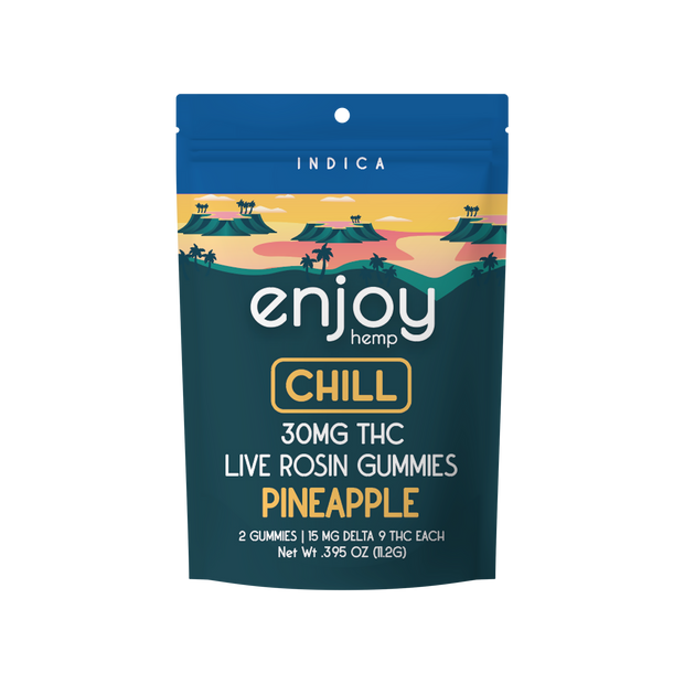 ENJOY: LIVE ROSIN DELTA 9 THC GUMMIES - 2 PACK (30MG)