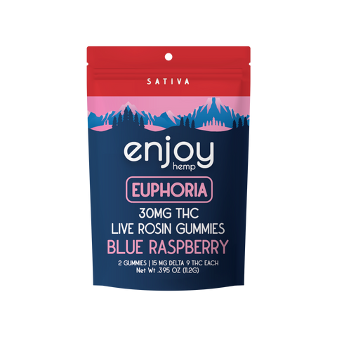 ENJOY: LIVE ROSIN DELTA 9 THC GUMMIES - 2 PACK (30MG)