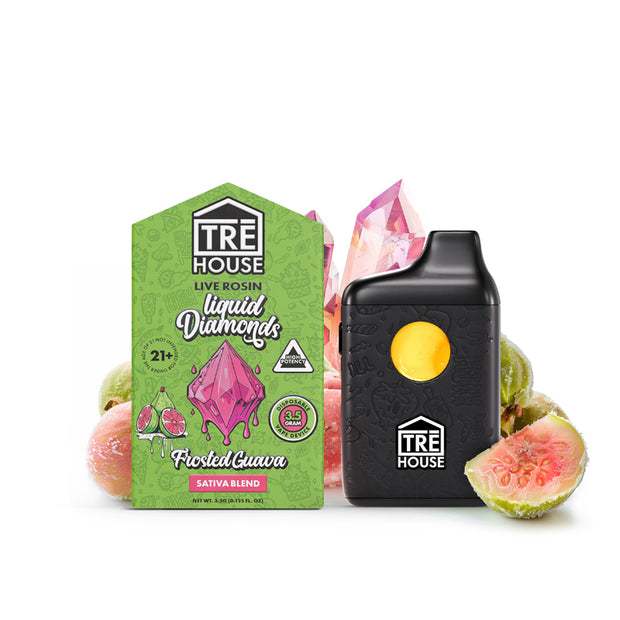 TRE HOUSE: LIVE ROSIN LIQUID DIAMOND THC-A DISPSOABLE - 3.5G