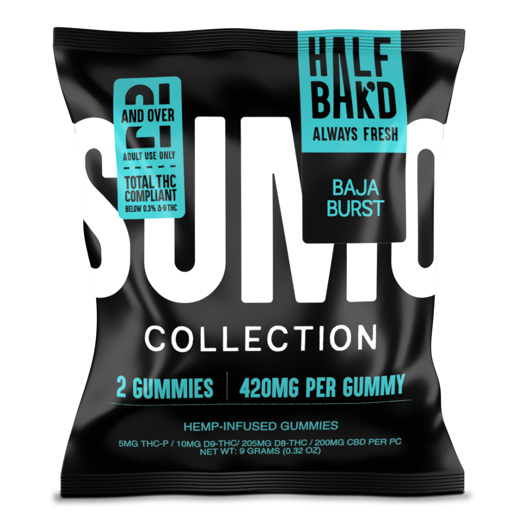 HALF BAK'D: SUMO 420MG THC GUMMY - 2 PACK DR.SMOKE HALF BAK'D: SUMO 420MG THC GUMMY - 2 PACK DR.SMOKE