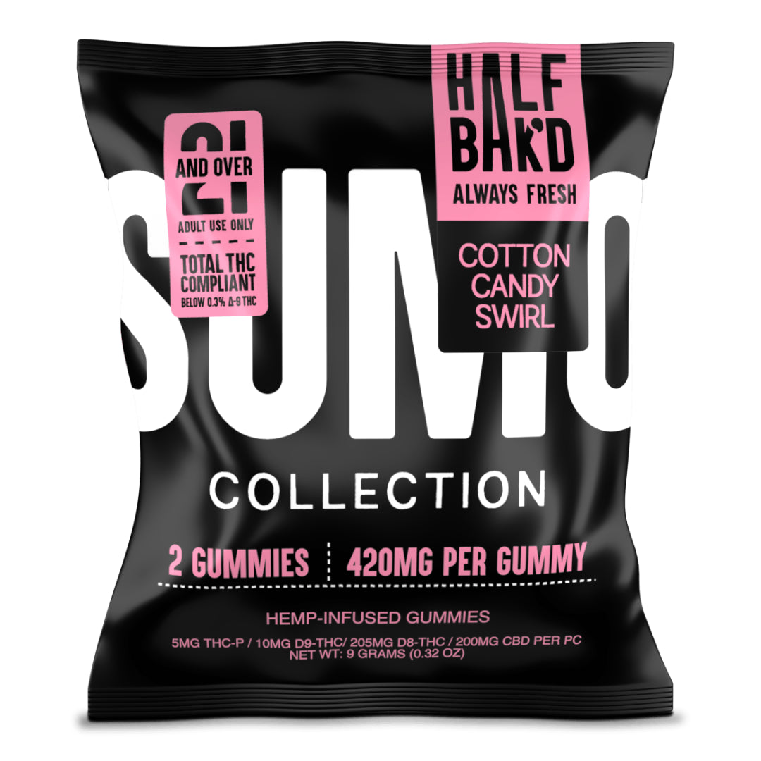 HALF BAK'D: SUMO 420MG THC GUMMY - 2 PACK DR.SMOKE HALF BAK'D: SUMO 420MG THC GUMMY - 2 PACK DR.SMOKE
