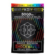 HI ON NATURE: SHOCKWAVE KNOCKOUT SOUR BELTS - 5000MG