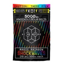 HI ON NATURE: SHOCKWAVE KNOCKOUT SOUR BELTS - 5000MG