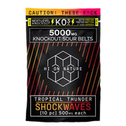 HI ON NATURE: SHOCKWAVE KNOCKOUT SOUR BELTS - 5000MG