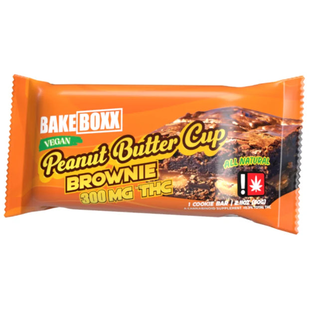 BAKEBOXX: VEGAN PEANUT BUTTER CUP BROWNIE - 300MG