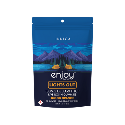 ENJOY: LIGHTS OUT DELTA-9 THCP LIVE ROSIN GUMMIES - 100MG