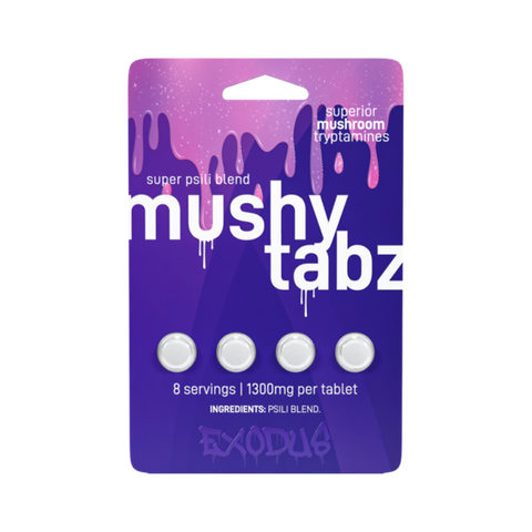 EXODUS: SUPER PSILI BLEND MUSHY TABZ - 1300MG PER TABLET