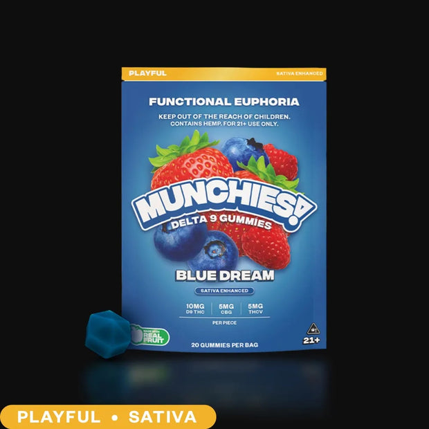 DELTA MUNCHIES: FUNCTIONAL EUPHORIA THC GUMMIES - 20CT