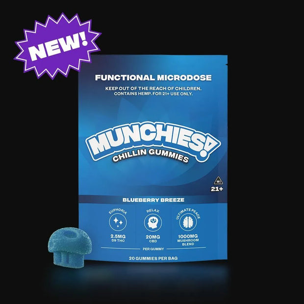 DELTA MUNCHIES: FUNCTIONAL MICRODOSE MUSHROOM GUMMIES - 5CT