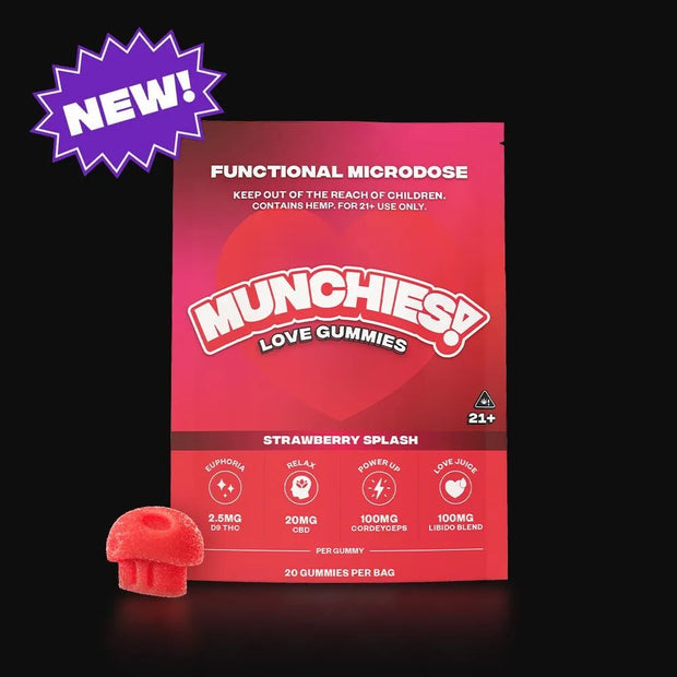 DELTA MUNCHIES: FUNCTIONAL MICRODOSE MUSHROOM GUMMIES - 5CT