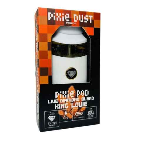 PIXIE DUST: PIXIE POD LIVE DIAMOND THCA BLEND DISPOSABLE - 4G
