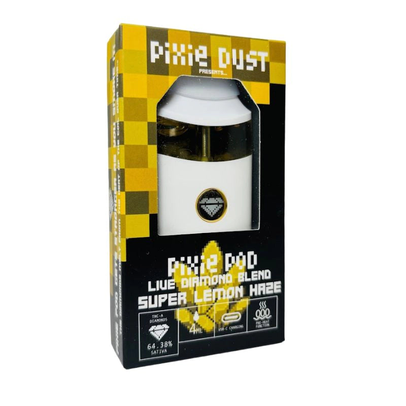 PIXIE DUST: PIXIE POD LIVE DIAMOND THCA BLEND DISPOSABLE - 4G DR.SMOKE PIXIE DUST: PIXIE POD LIVE DIAMOND THCA BLEND DISPOSABLE - 4G DR.SMOKE