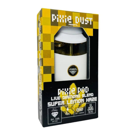 PIXIE DUST: PIXIE POD LIVE DIAMOND THCA BLEND DISPOSABLE - 4G
