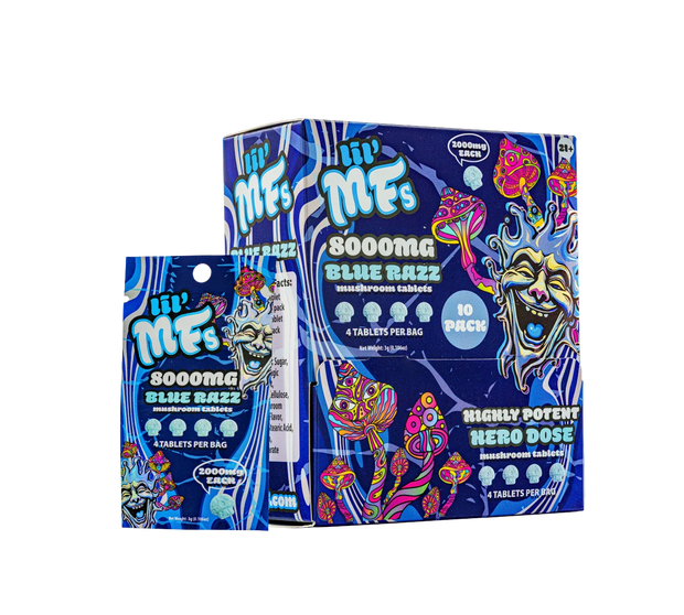 DISCREET: LIL' MFS HERO DOSE MUSHROOM TABLETS - 8000MG