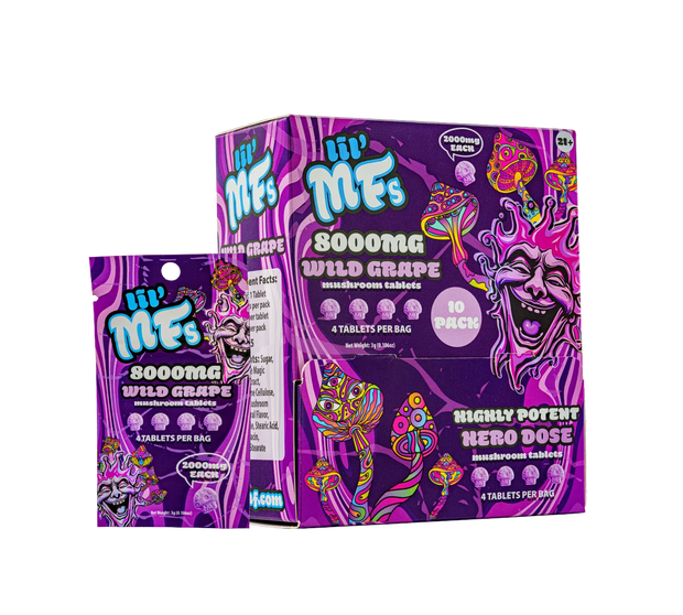 DISCREET: LIL' MFS HERO DOSE MUSHROOM TABLETS - 8000MG