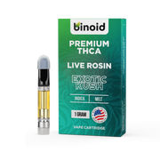 BINOID: PREMIUM THCA LIVE ROSIN CARTRIDGE - 1G