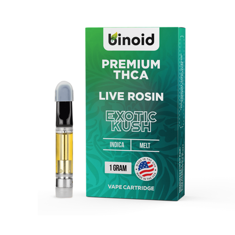 BINOID: PREMIUM THCA LIVE ROSIN CARTRIDGE - 1G