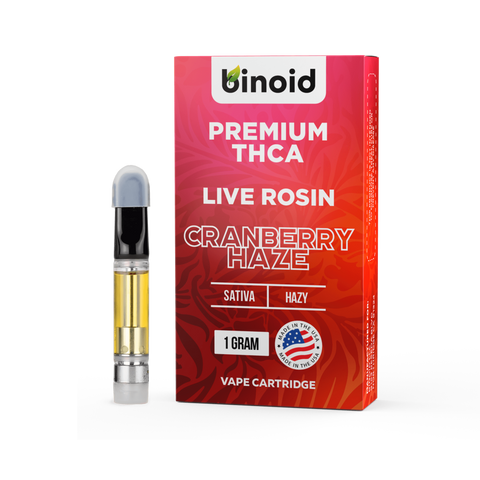 BINOID: PREMIUM THCA LIVE ROSIN CARTRIDGE - 1G
