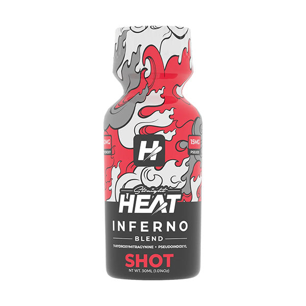 STRAIGHT HEAT: INFERNO BLEND 7-HYDROXYMITRAGYNINE SHOT - 45MG