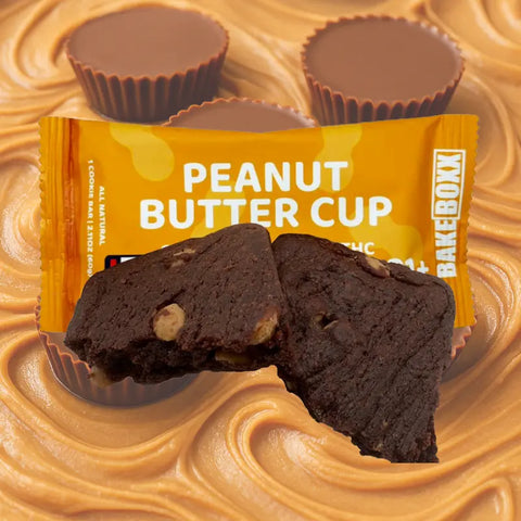 BAKEBOXX: VEGAN PEANUT BUTTER CUP BROWNIE - 300MG