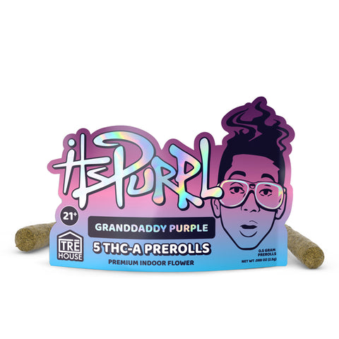 IT'S PURPLE: GRANDADDY PURPLE THCA PRE-ROLLS - 5CT