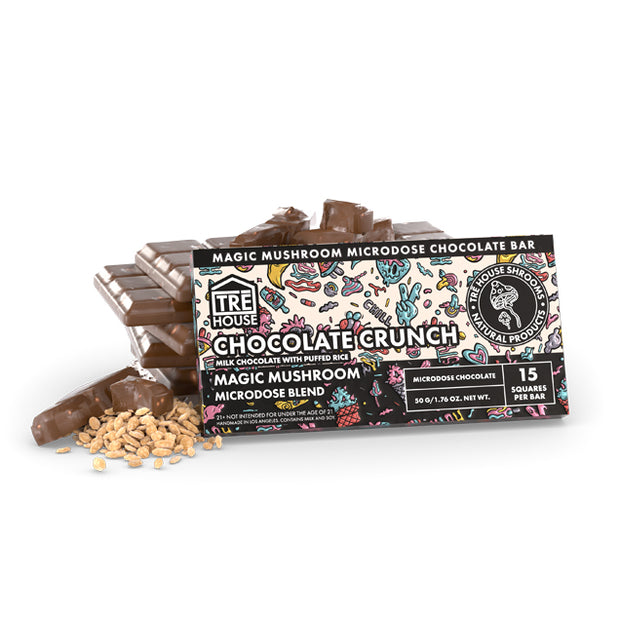 TRE HOUSE: MAGIC MUSHROOM BLEND CHOCOLATE BAR - 50G