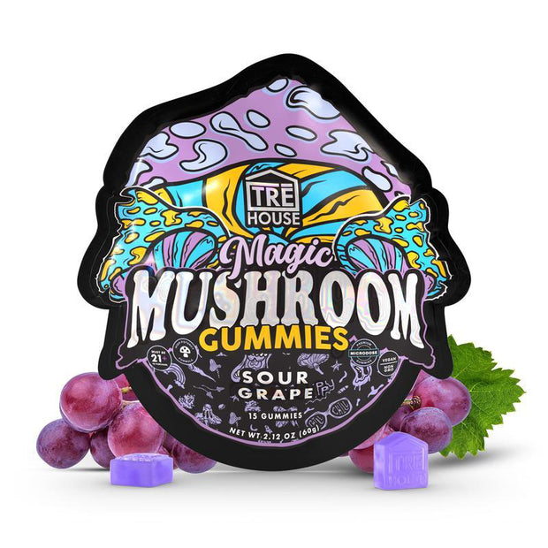 TRE HOUSE: MAGIC MUSHROOM GUMMIES - 15 GUMMIES